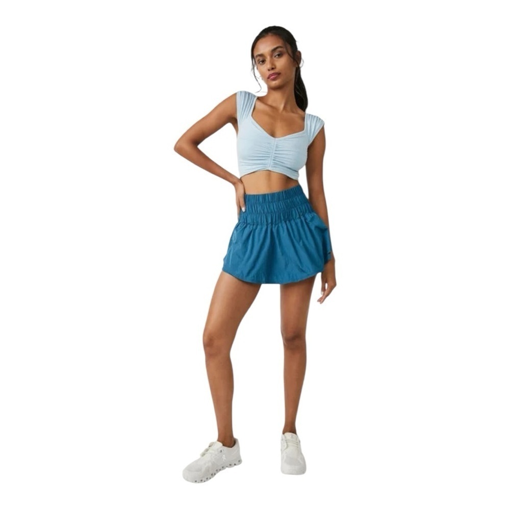 Free People Movement The Way Home Skort Size L Teal VGUC